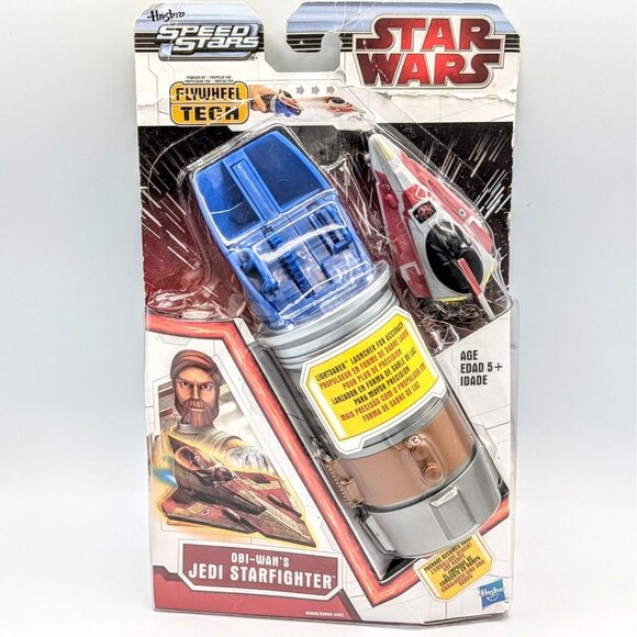 Obi-Wan Jedi Starfighte Star Wars Flywheel Tech Lightsaber Launcher for Accuracy - Picture 1 of 2